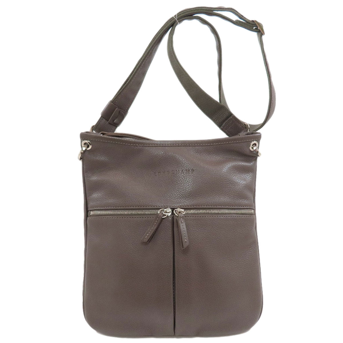 Longchamp logo Shoulder Bag Leather Ladies [Used]