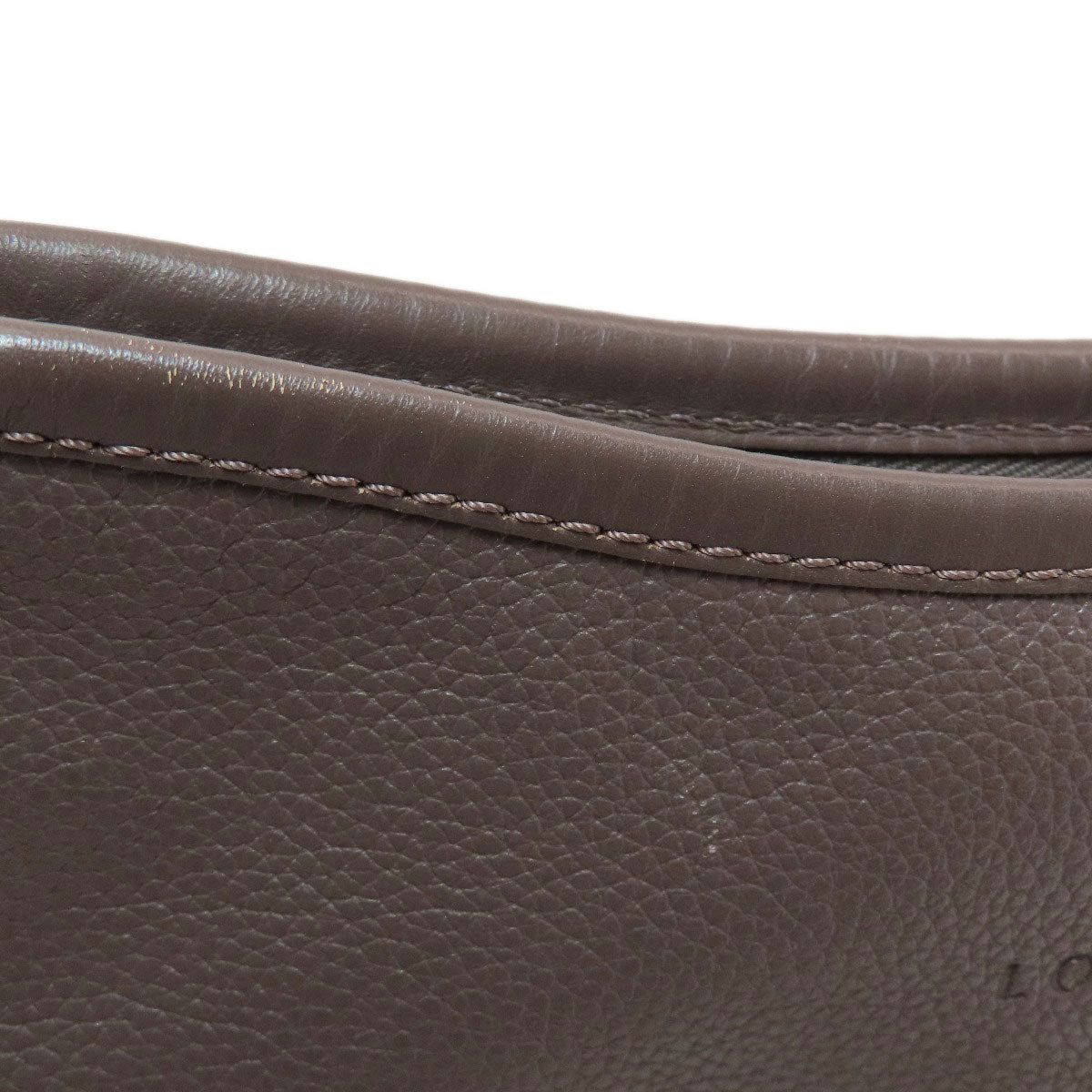 Longchamp logo Shoulder Bag Leather Ladies [Used]