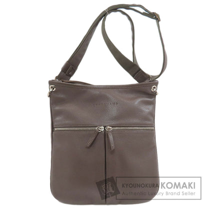Longchamp logo Shoulder Bag Leather Ladies [Used]