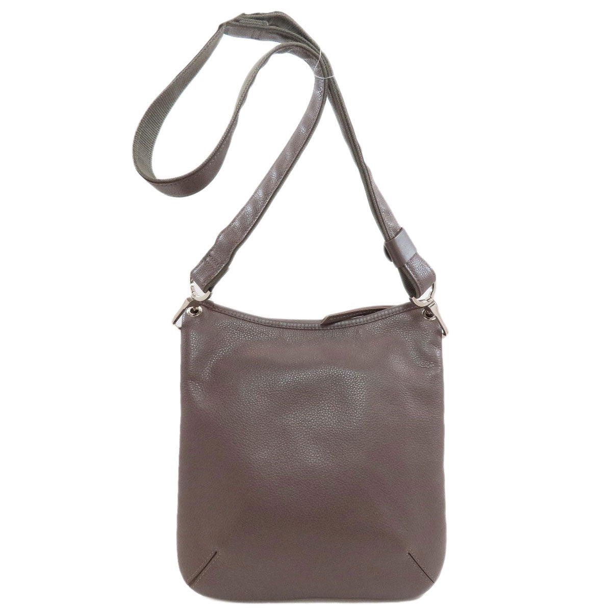 Longchamp logo Shoulder Bag Leather Ladies [Used]