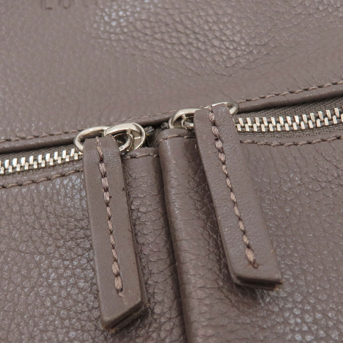 Longchamp logo Shoulder Bag Leather Ladies [Used]