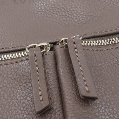 Longchamp logo Shoulder Bag Leather Ladies [Used]