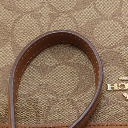 COACH F58297 Signature Shoulder Bag PVC Ladies [Used]