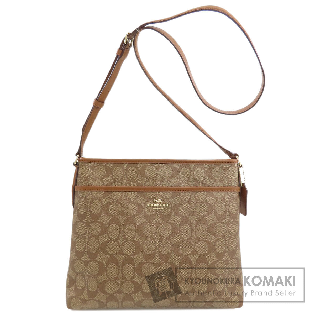COACH F58297 Signature Shoulder Bag PVC Ladies [Used]