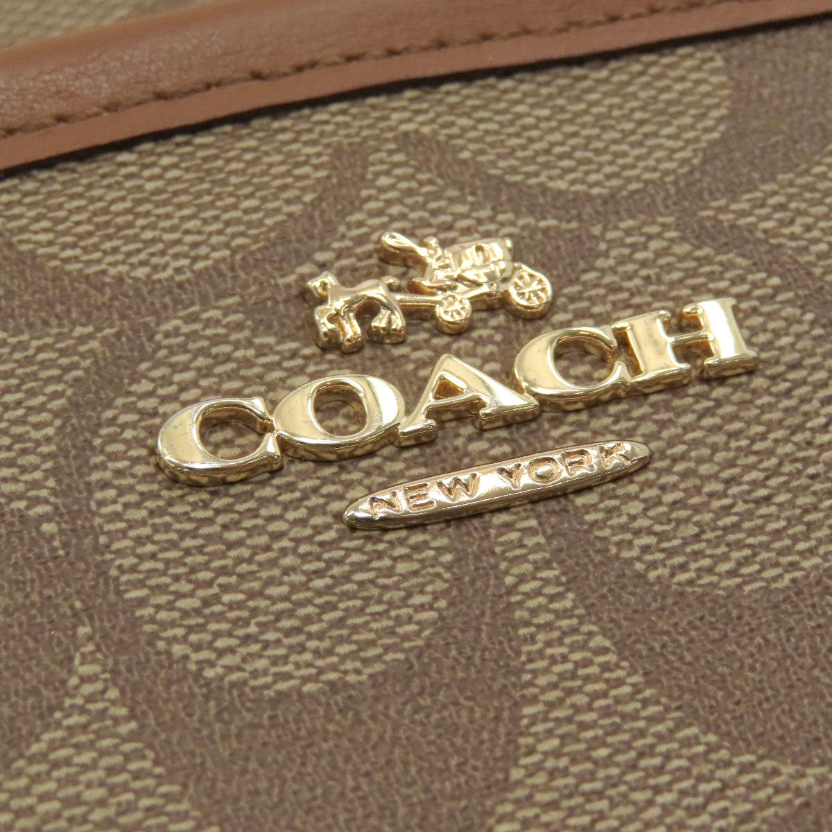 COACH F58297 Signature Shoulder Bag PVC Ladies [Used]