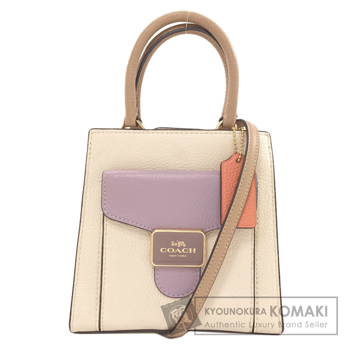 COACH CA620 Mini Pepper 2WAY Handbag PVC Ladies [Used]