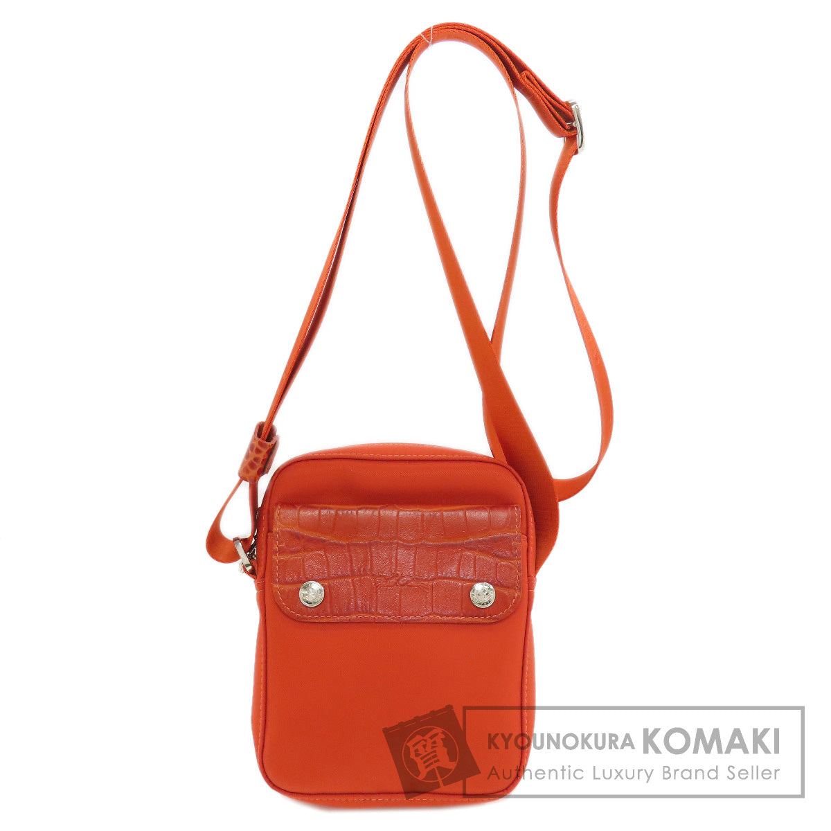 Longchamp Embossing Shoulder Bag Nylon Ladies [Used]
