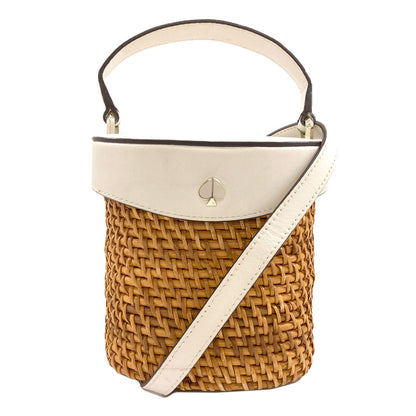 kate spade Mini Bucket Basket Bag (2-Way) Shoulder Bag Leather RattanLadies [Used]
