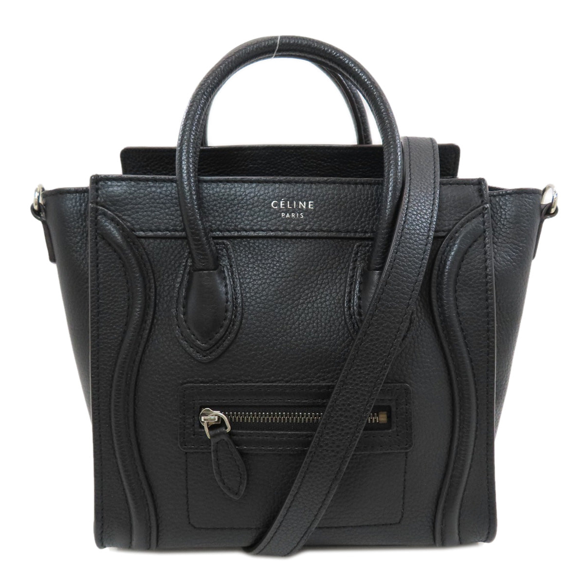 CELINE Luggage nano 2 WAY Tote Bag Calf Ladies [Used]