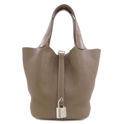 HERMES Picotin Lock PM Etoupe SilverHardware Handbag Taurillon Clemence Ladies [Used]