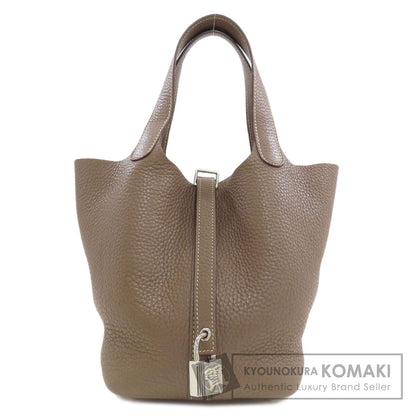HERMES Picotin Lock PM Etoupe SilverHardware Handbag Taurillon Clemence Ladies [Used]