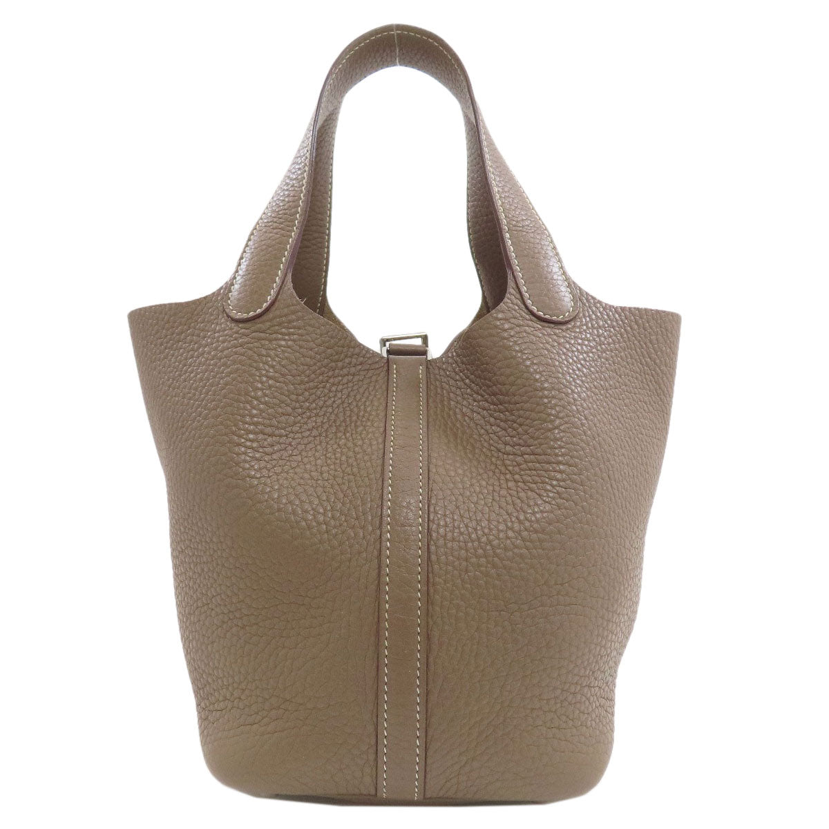 HERMES Picotin Lock PM Etoupe SilverHardware Handbag Taurillon Clemence Ladies [Used]