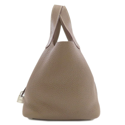 HERMES Picotin Lock PM Etoupe SilverHardware Handbag Taurillon Clemence Ladies [Used]