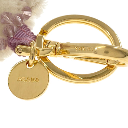 PRADA Beatrick key ring Brass Ladies [Used]