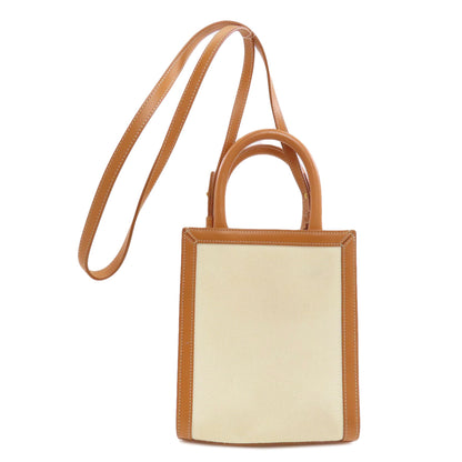 CELINE Mini Vertical Cover 2WAY Handbag Canvas Ladies [Used]