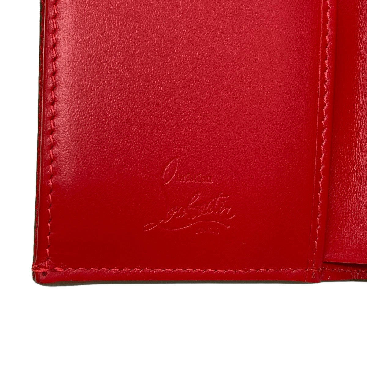 Christian Louboutin Groovy Tri-fold wallet (with Coin Pocket) Leather Ladies [Used]