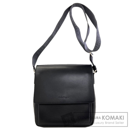 Salvatore Ferragamo logo Shoulder Bag Leather Ladies [Used]