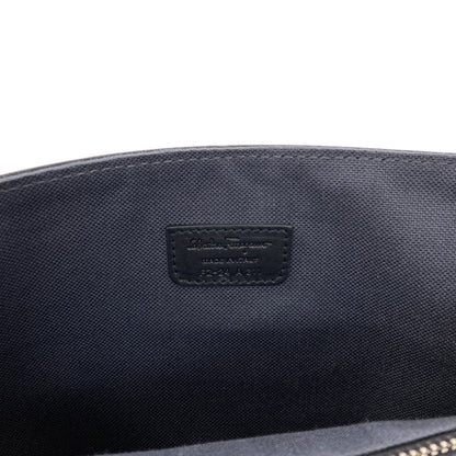 Salvatore Ferragamo logo Shoulder Bag Leather Ladies [Used]