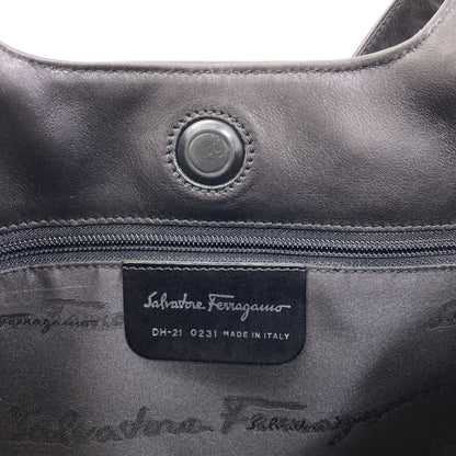 Salvatore Ferragamo Simple design Handbag Leather Ladies [Used]