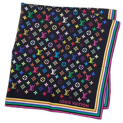 LOUIS VUITTON M71914 I Love Monogram: Takashi Murakami Collaboration Scarf Silk Ladies [Used]
