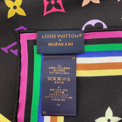 LOUIS VUITTON M71914 I Love Monogram: Takashi Murakami Collaboration Scarf Silk Ladies [Used]