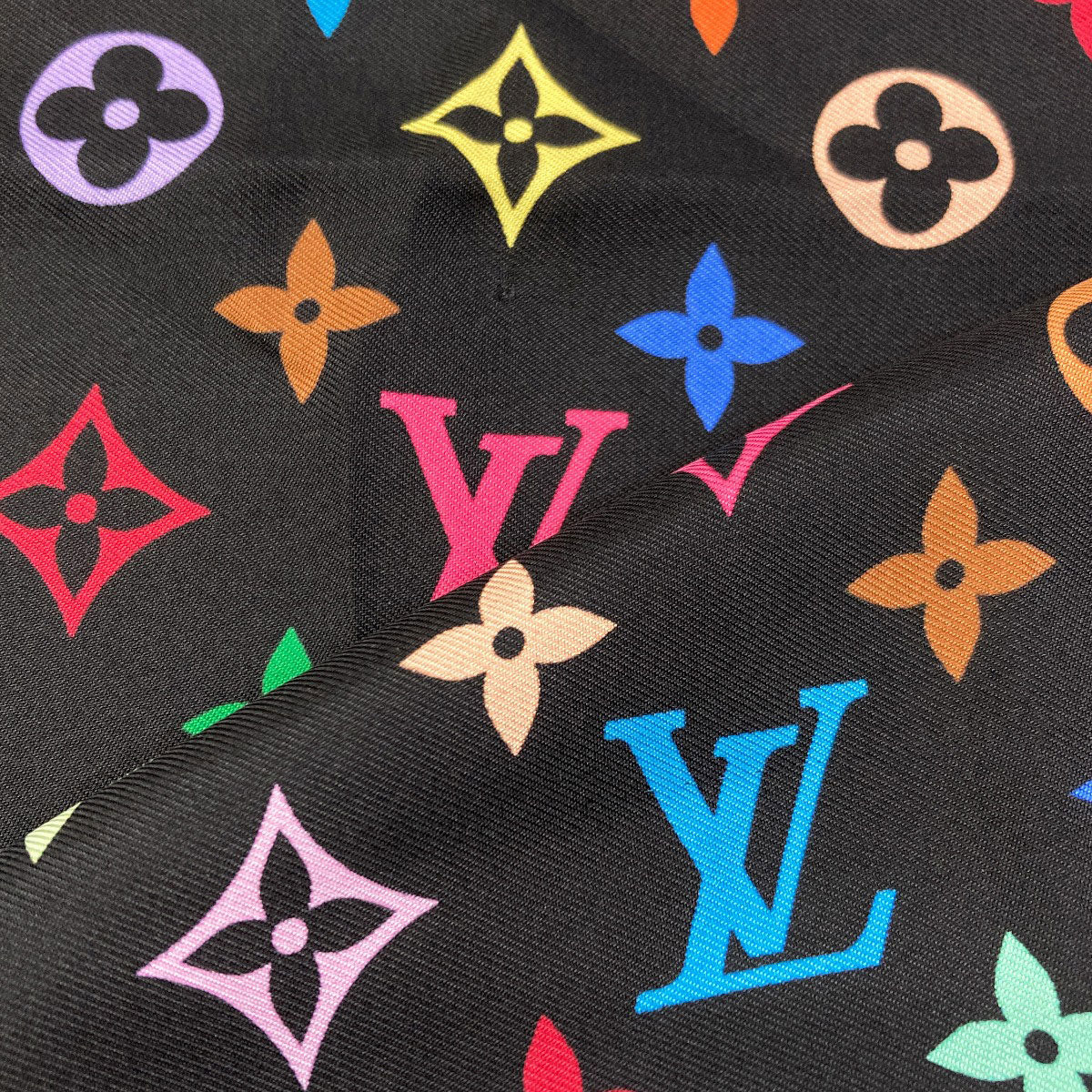 LOUIS VUITTON M71914 I Love Monogram: Takashi Murakami Collaboration Scarf Silk Ladies [Used]