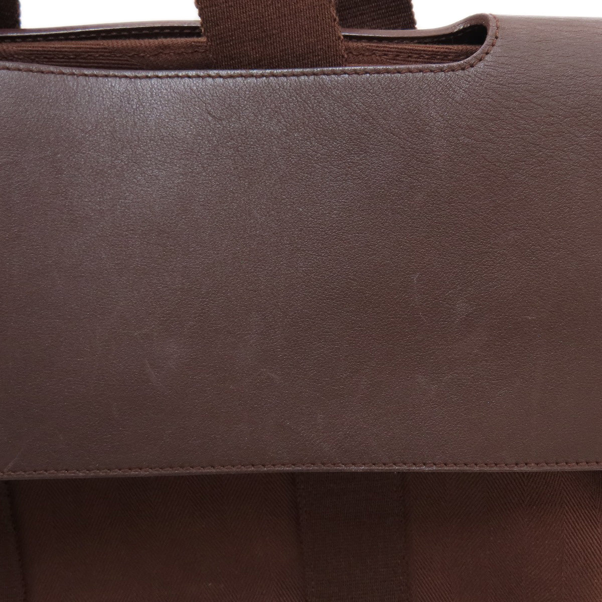HERMES Valparaiso MM Tote Bag Towal chevron Ladies [Used]