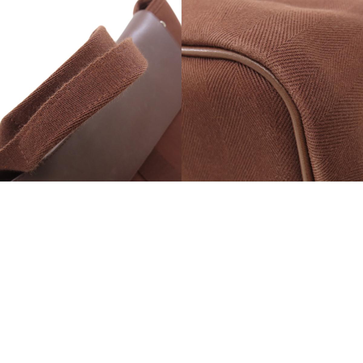 HERMES Valparaiso MM Tote Bag Towal chevron Ladies [Used]