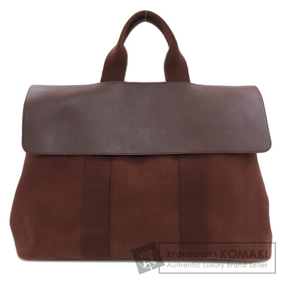 HERMES Valparaiso MM Tote Bag Towal chevron Ladies [Used]