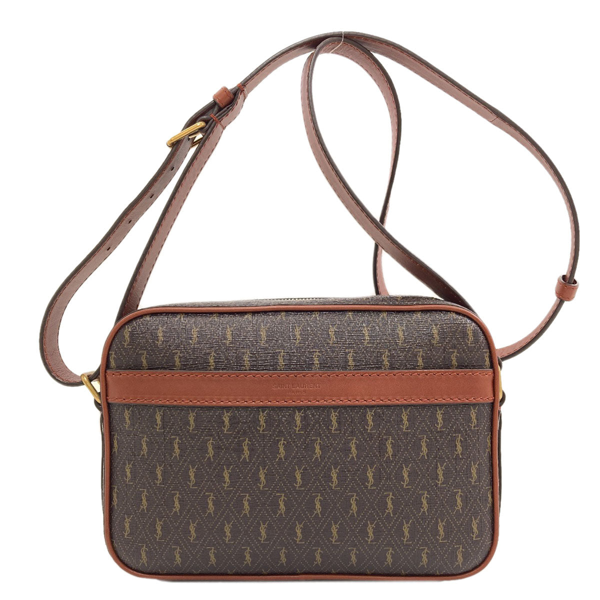 SAINT LAURENT logo Shoulder Bag PVC Ladies [Used]