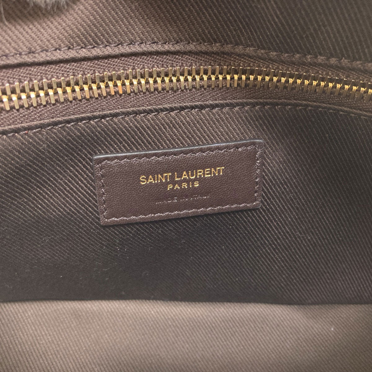 SAINT LAURENT logo Shoulder Bag PVC Ladies [Used]