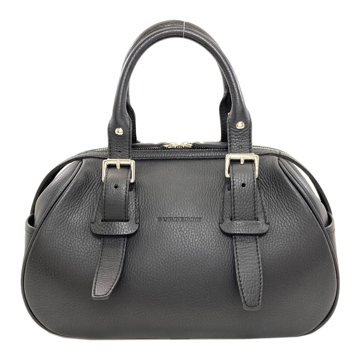 BURBERRY logo Handbag Leather Ladies [Used]