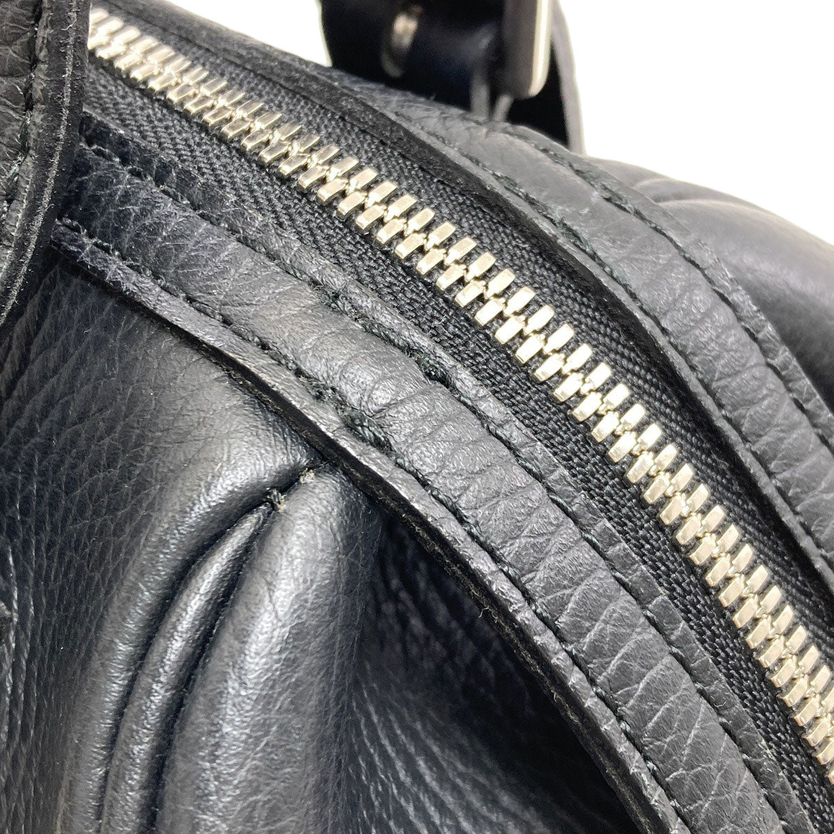 BURBERRY logo Handbag Leather Ladies [Used]