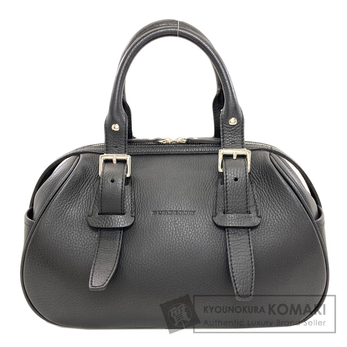 BURBERRY logo Handbag Leather Ladies [Used]