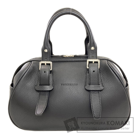BURBERRY logo Handbag Leather Ladies [Used]