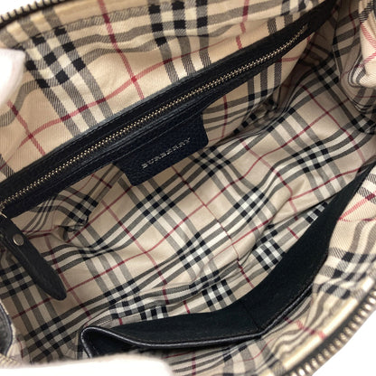 BURBERRY logo Handbag Leather Ladies [Used]