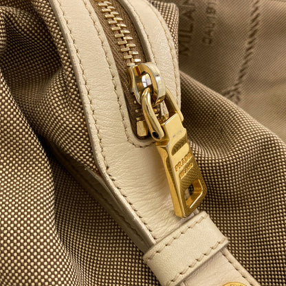 PRADA logo Tote Bag Canvas Ladies [Used]