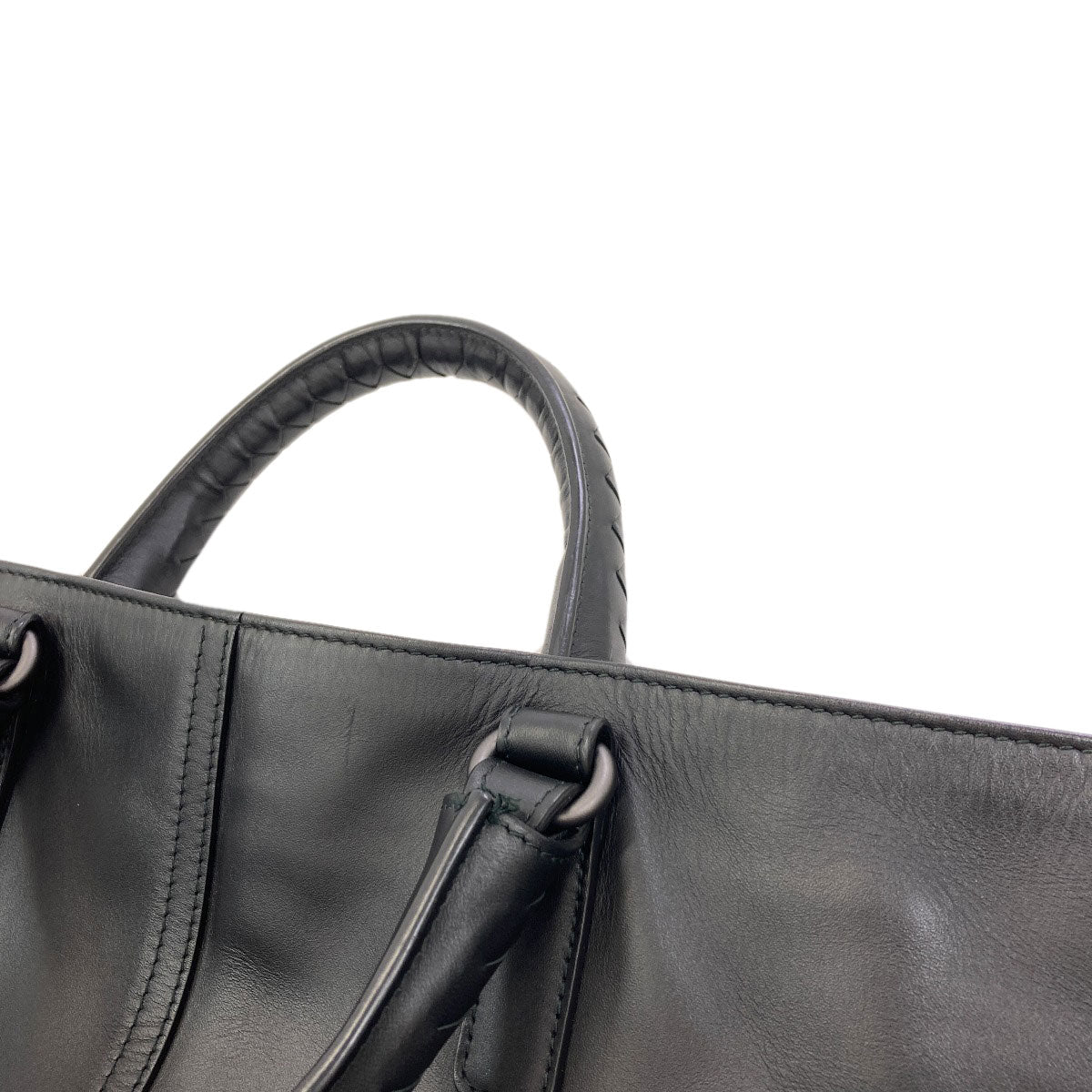 BOTTEGA VENETA Simple design Handbag Leather Ladies [Used]