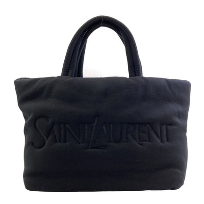 SAINT LAURENT logo Tote Bag Cotton Ladies [Used]