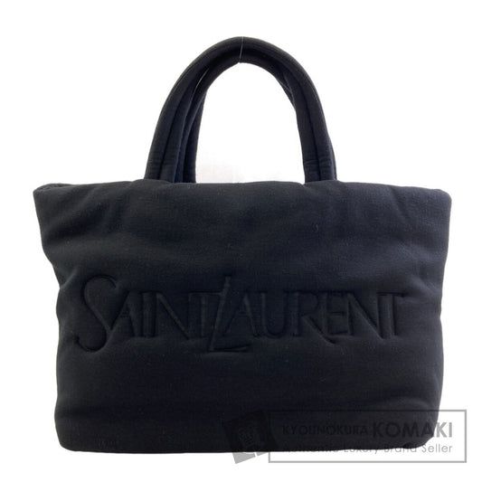SAINT LAURENT logo Tote Bag Cotton Ladies [Used]
