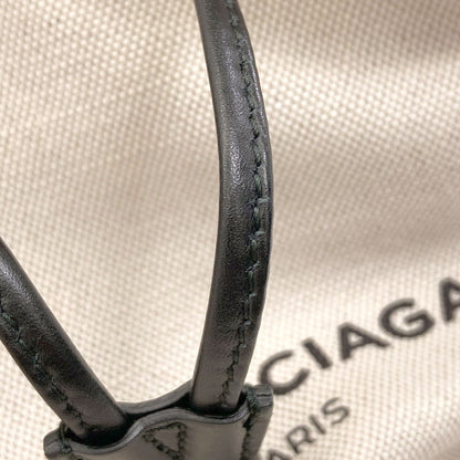 BALENCIAGA 409000 Navy bucket Shoulder Bag Canvas LeatherLadies [Used]
