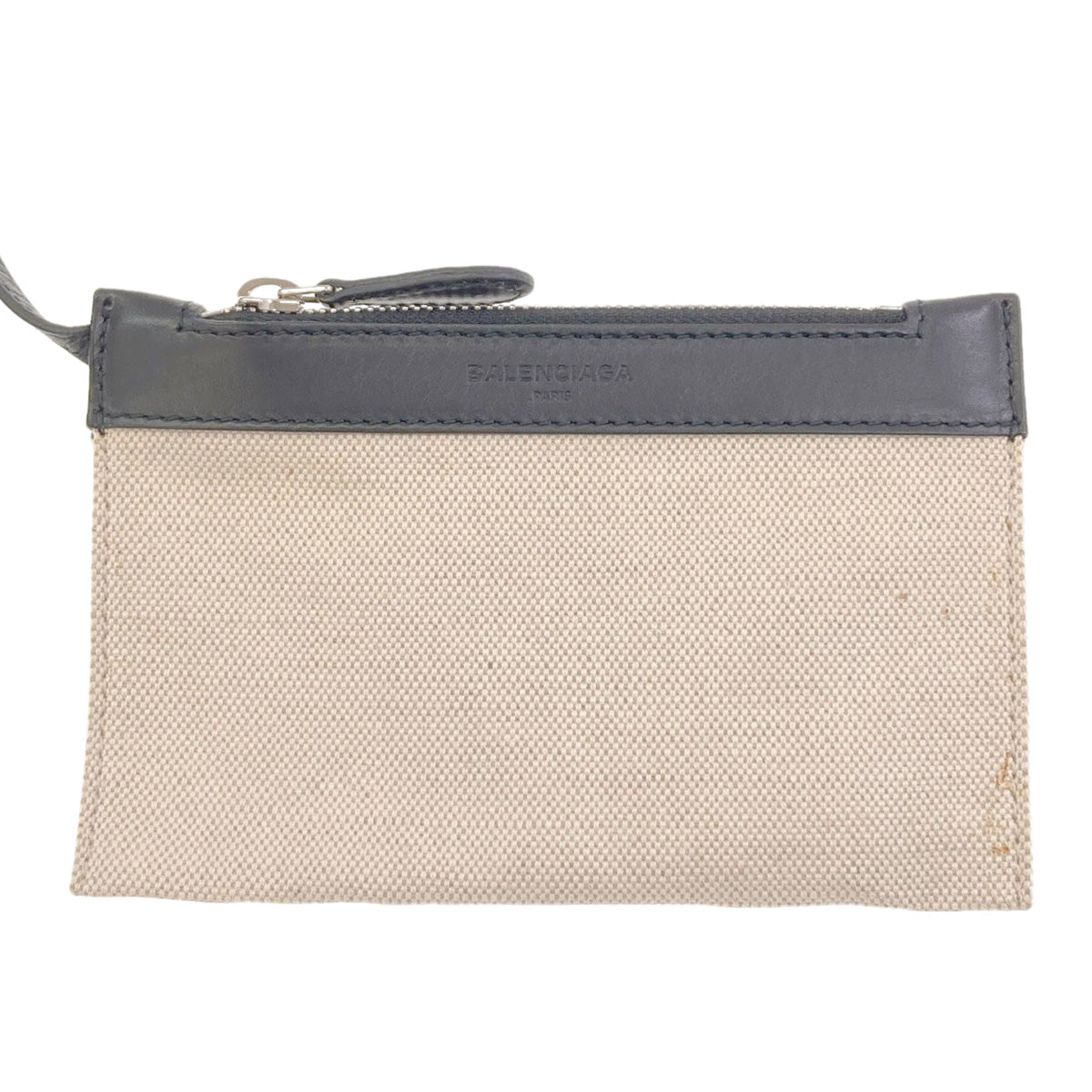 BALENCIAGA 409000 Navy bucket Shoulder Bag Canvas LeatherLadies [Used]