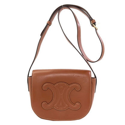 CELINE Triomphe Shoulder Bag Calf Ladies [Used]