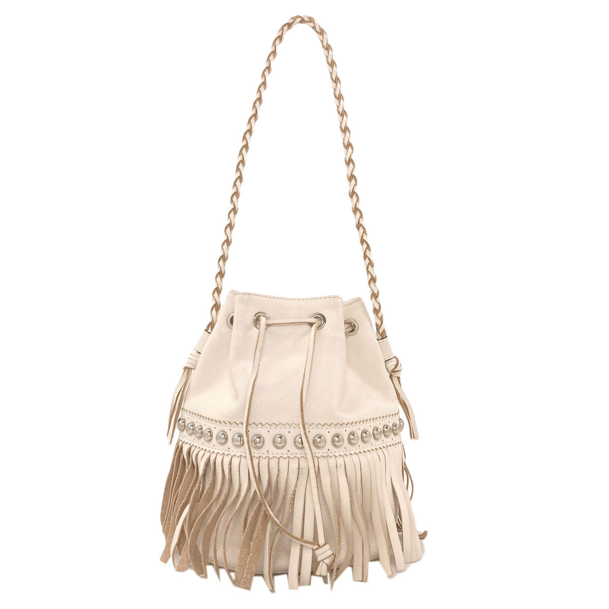 J&M Davidson fringe carnival Handbag Leather Ladies [Used]