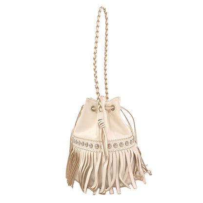 J&M Davidson fringe carnival Handbag Leather Ladies [Used]