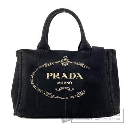 PRADA Canapa mini 2 WAY Handbag Canvas Ladies [Used]