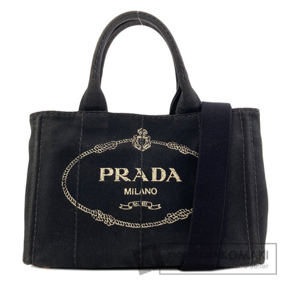 PRADA Canapa mini 2 WAY Handbag Canvas Ladies [Used]