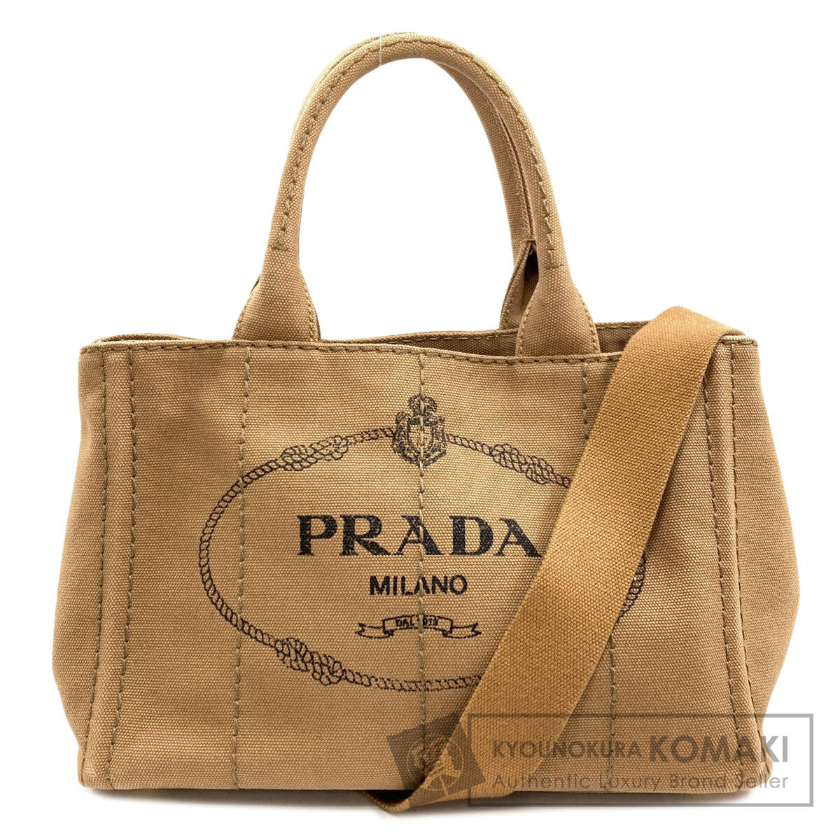 PRADA 1BG439 Canapa mini 2 WAY Handbag Canvas Ladies [Used]