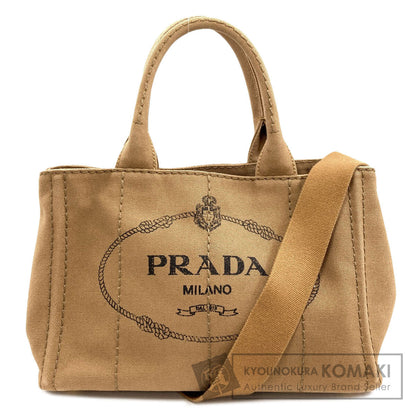 PRADA 1BG439 Canapa mini 2 WAY Handbag Canvas Ladies [Used]