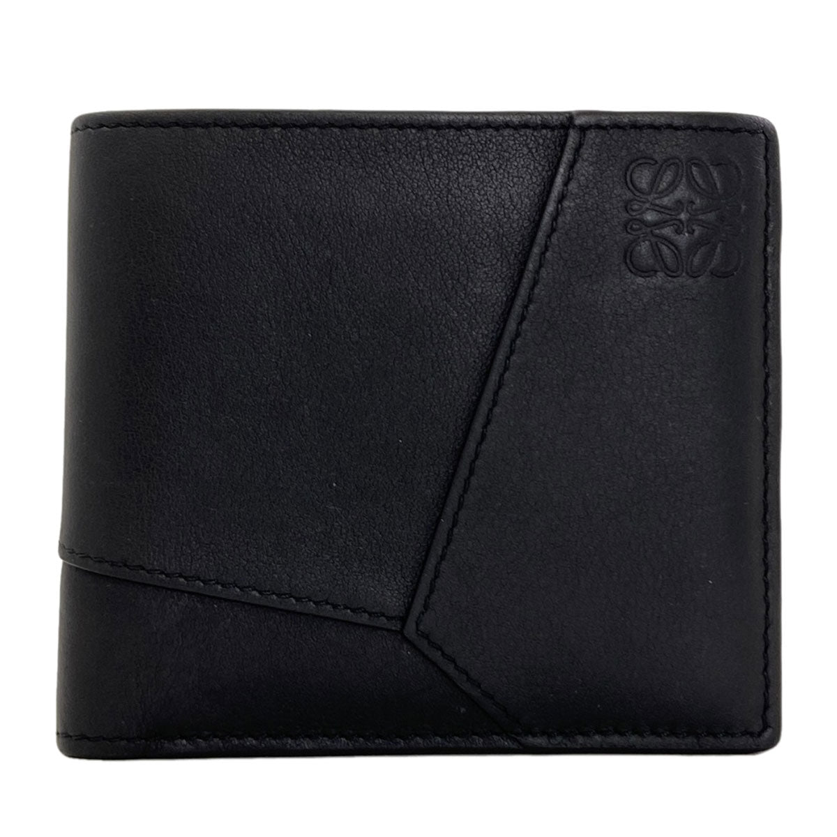 LOEWE puzzle bifold coin wallet Bifold Wallet with Coin Pocket Leather mens [Used]